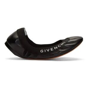 Givenchy Black Millie Logo Ballerina Flats